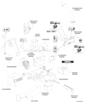 Labels Diagram and Parts List for CH922DH 74950 Bear Cat Chipper Shredder